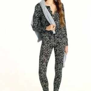 J Crew Eco dreamiest henley pajama set in starry sky print